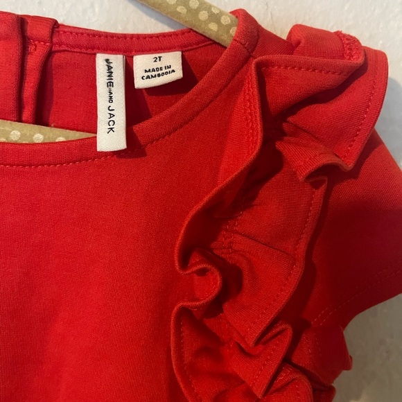 Janie And Jack Red Top - Picture 3 of 4
